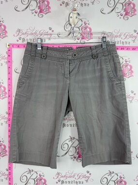 Plum shorts long style cargo y2k Gray Casual Mid-Length Shorts